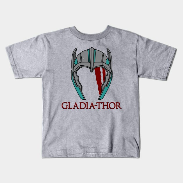 Superhero Gladiator Ragnarok Viking Norse Mythology Mashup Kids T-Shirt by BoggsNicolas